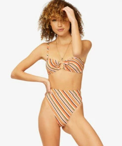 BILLABONG Time To Go Rise Bikini Bottoms MULTI -Womens Swim BILLABONG abjx400376 billabongw mul frt1