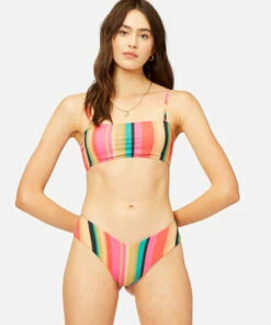 BILLABONG Stripes For Daze Fiji Bikini Bottoms MULTI 5 BILLABONG Stripes For Daze Fiji Bikini Bottoms MULTI -Womens Swim BILLABONG abjx400394 billabongw mul frt1
