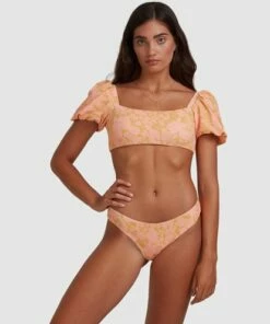 BILLABONG Summer Sun Bondi Bikini Bottoms CORAL -Womens Swim BILLABONG abjx400403 billabongw crl frt2