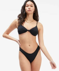 BILLABONG Sol Searcher Bondi Bikini Bottoms BLACK PEBBLE -Womens Swim BILLABONG abjx400409 billabongw bpb frt1