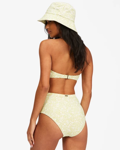 BILLABONG Little Whispers High Retro High-Waisted Bikini Bottoms LIME 2 BILLABONG Little Whispers High Retro High-Waisted Bikini Bottoms LIME - Image 2