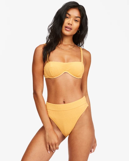 BILLABONG So Dazed Maui Rider High-Waisted Bikini Bottoms MARIGOLD 4 BILLABONG So Dazed Maui Rider High-Waisted Bikini Bottoms MARIGOLD - Image 4