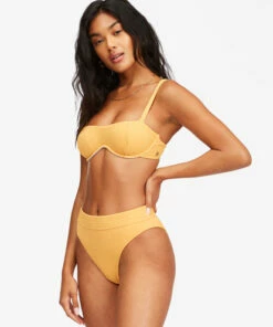 BILLABONG So Dazed Maui Rider High-Waisted Bikini Bottoms MARIGOLD 7 BILLABONG So Dazed Maui Rider High-Waisted Bikini Bottoms MARIGOLD -Womens Swim BILLABONG abjx400448 billabongw mgd sd1