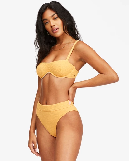 BILLABONG So Dazed Maui Rider High-Waisted Bikini Bottoms MARIGOLD 3 BILLABONG So Dazed Maui Rider High-Waisted Bikini Bottoms MARIGOLD - Image 3