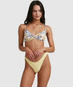BILLABONG Tanlines Hike Bikini Bottoms BANANA -Womens Swim BILLABONG abjx400474 billabongw ban frt2