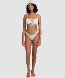 BILLABONG Ripple Hike Bikini Bottoms HONEY DEW 15 BILLABONG Ripple Hike Bikini Bottoms HONEY DEW -Womens Swim BILLABONG abjx400478 billabongs gbq0 frt9