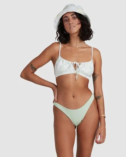 BILLABONG Ripple Hike Bikini Bottoms HONEY DEW 6 BILLABONG Ripple Hike Bikini Bottoms HONEY DEW - Image 6
