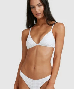 BILLABONG Wave Check Tropic Bikini Bottoms WHITE -Womens Swim BILLABONG abjx400496 billabongw wht dtl1