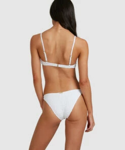 BILLABONG Wave Check Tropic Bikini Bottoms WHITE -Womens Swim BILLABONG abjx400496 billabongw wht frt1