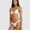BILLABONG Wave Check Tropic Bikini Bottoms WHITE