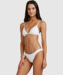 BILLABONG Wave Check Tropic Bikini Bottoms WHITE