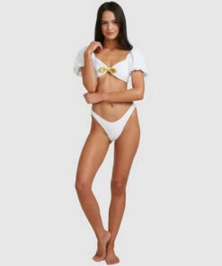 BILLABONG Wave Check Hike Bikini Bottoms WHITE -Womens Swim BILLABONG abjx400497 billabongs wht frt9