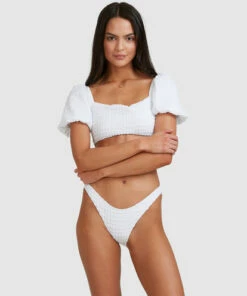 BILLABONG Wave Check Hike Bikini Bottoms WHITE -Womens Swim BILLABONG abjx400497 billabongw wht frt2