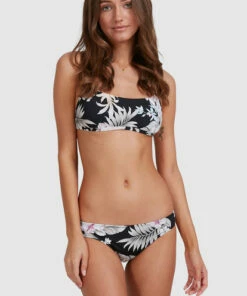 BILLABONG Tropicool Lowrider Bikini Bottoms BLACK -Womens Swim BILLABONG abjx400499 billabongw blk dtl1