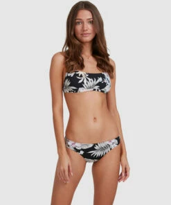 BILLABONG Tropicool Lowrider Bikini Bottoms BLACK -Womens Swim BILLABONG abjx400499 billabongw blk frt2
