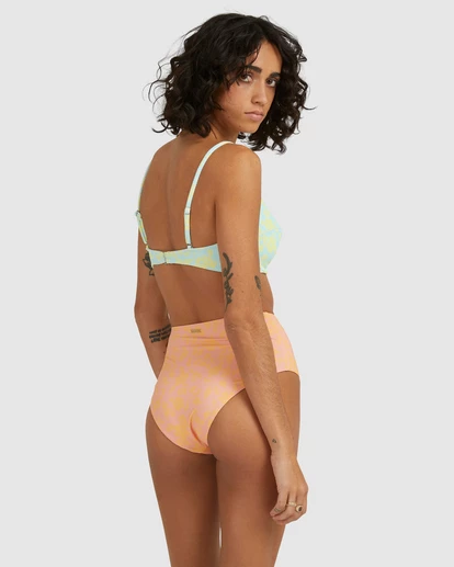 BILLABONG Hot Tropics Hi Retro Bikini Bottoms MELON FADE 2 BILLABONG Hot Tropics Hi Retro Bikini Bottoms MELON FADE - Image 2