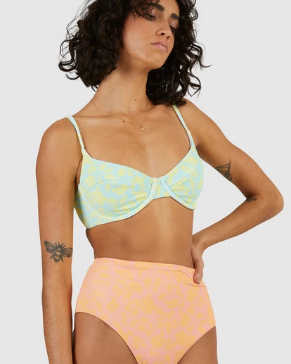 BILLABONG Hot Tropics Hi Retro Bikini Bottoms MELON FADE 7 BILLABONG Hot Tropics Hi Retro Bikini Bottoms MELON FADE - Image 7