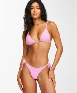 BILLABONG Sol Searcher Tie Side Tanga Bikini Bottoms PARADISE PINK 11 BILLABONG Sol Searcher Tie Side Tanga Bikini Bottoms PARADISE PINK -Womens Swim BILLABONG abjx400507 billabongw pdp frt1
