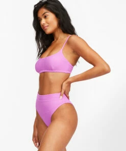 BILLABONG Tanlines Rise High-Waisted Bikini Bottoms BRIGHT ORCHID 6 BILLABONG Tanlines Rise High-Waisted Bikini Bottoms BRIGHT ORCHID -Womens Swim BILLABONG abjx400561 billabongw php0 sd1
