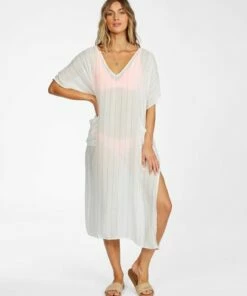 BILLABONG Runaway Beach Cover Up SALT CRYSTAL