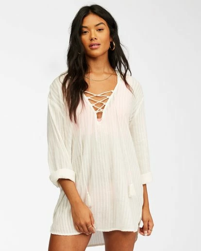 BILLABONG Same Story Beach Cover-Up Hoodie SALT CRYSTAL 1 BILLABONG Same Story Beach Cover-Up Hoodie SALT CRYSTAL