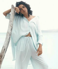 BILLABONG Beach Dream Cover-Up Dress PASTEL BLUE