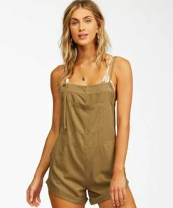 BILLABONG Wild Pursuit Overalls Romper SURFSIDE -Womens Swim BILLABONG j204tbwi billabongw sag frt1