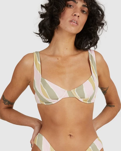 BILLABONG Babewave Chloe Bra Bikini Top OLIVE 7 BILLABONG Babewave Chloe Bra Bikini Top OLIVE - Image 7