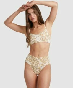 BILLABONG Babin Vintage DD Bralette Bikini Top NUTMEG 14 BILLABONG Babin Vintage DD Bralette Bikini Top NUTMEG -Womens Swim BILLABONG ubjx300220 billabongw nut frt2