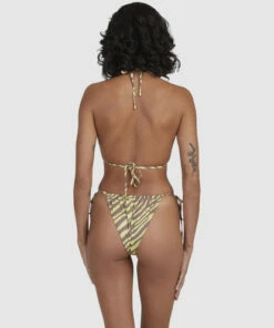 BILLABONG Shallow Rays Slide Tall Triangle Bikini Top YELLOW 11 BILLABONG Shallow Rays Slide Tall Triangle Bikini Top YELLOW -Womens Swim BILLABONG ubjx300226 billabongw yel bck1