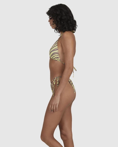 BILLABONG Shallow Rays Slide Tall Triangle Bikini Top YELLOW 3 BILLABONG Shallow Rays Slide Tall Triangle Bikini Top YELLOW - Image 3