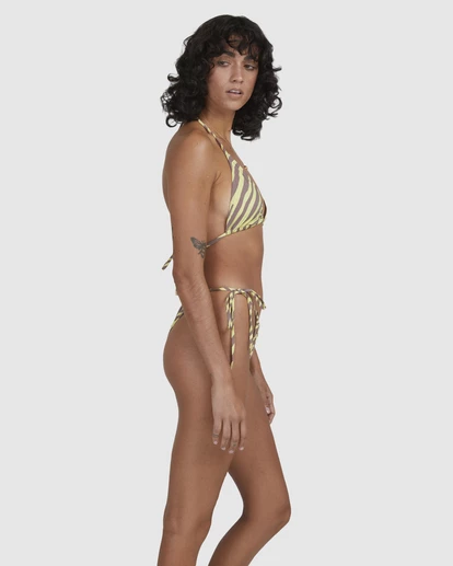 BILLABONG Shallow Rays Slide Tall Triangle Bikini Top YELLOW 4 BILLABONG Shallow Rays Slide Tall Triangle Bikini Top YELLOW - Image 4