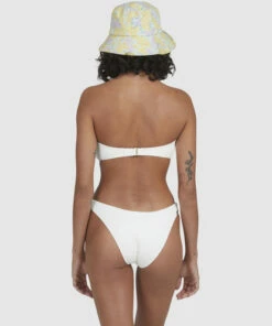 BILLABONG Summer High Drew 2Way Top O-ring Bandeau Bikini Top WHITE -Womens Swim BILLABONG ubjx300227 billabongw wht bck1