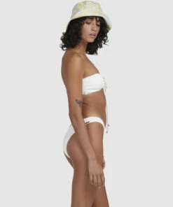 BILLABONG Summer High Drew 2Way Top O-ring Bandeau Bikini Top WHITE -Womens Swim BILLABONG ubjx300227 billabongw wht sd2
