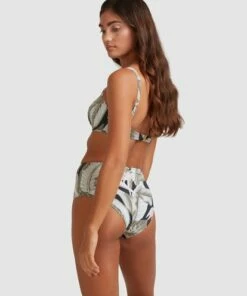 BILLABONG Hideaway High-Waist Retro Bikini Bottoms OFF BLACK -Womens Swim BILLABONG ubjx400115 billabongw ofb frt1