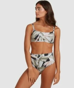 BILLABONG Hideaway High-Waist Retro Bikini Bottoms OFF BLACK -Womens Swim BILLABONG ubjx400115 billabongw ofb frt2