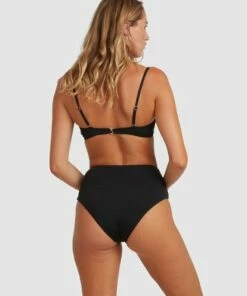 BILLABONG Sol Searcher Hi Retro Bikini Bottoms BLACK -Womens Swim BILLABONG ubjx400154 billabongw blk frt1