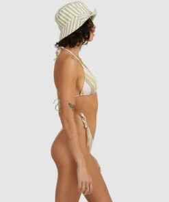 BILLABONG Babewave Tie Side Hike Bikini Bottoms OLIVE -Womens Swim BILLABONG ubjx400179 billabongw olv sd2