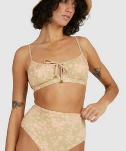 BILLABONG Dragonfly Hi Retro Bikini Bottoms OLIVE -Womens Swim BILLABONG ubjx400181 billabongw olv dtl1