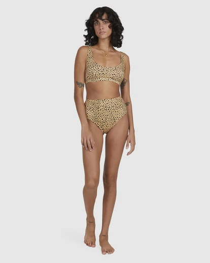 BILLABONG Well Spotted Leopard Print Hawaii Retro Bikini Bottoms GOLD DUST 9 BILLABONG Well Spotted Leopard Print Hawaii Retro Bikini Bottoms GOLD DUST - Image 9