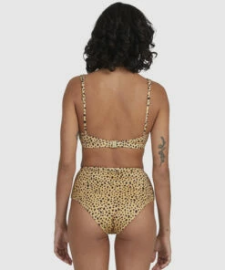 BILLABONG Well Spotted Leopard Print Hawaii Retro Bikini Bottoms GOLD DUST 11 BILLABONG Well Spotted Leopard Print Hawaii Retro Bikini Bottoms GOLD DUST -Womens Swim BILLABONG ubjx400188 billabongw gdd bck1