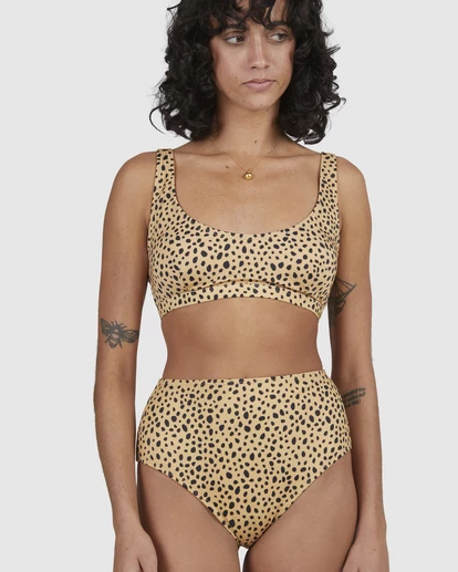 BILLABONG Well Spotted Leopard Print Hawaii Retro Bikini Bottoms GOLD DUST 8 BILLABONG Well Spotted Leopard Print Hawaii Retro Bikini Bottoms GOLD DUST - Image 8