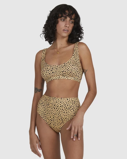 BILLABONG Well Spotted Leopard Print Hawaii Retro Bikini Bottoms GOLD DUST 7 BILLABONG Well Spotted Leopard Print Hawaii Retro Bikini Bottoms GOLD DUST - Image 7
