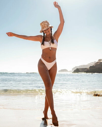 BILLABONG Steph Claire Smith Pure Havana Bikini Bottom WHITE 1 BILLABONG Steph Claire Smith Pure Havana Bikini Bottom WHITE