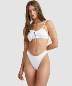 BILLABONG Steph Claire Smith Pure Havana Bikini Bottom WHITE 13 BILLABONG Steph Claire Smith Pure Havana Bikini Bottom WHITE -Womens Swim BILLABONG ubjx400192 billabongw wht frt2