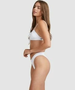 BILLABONG Steph Claire Smith Pure Havana Bikini Bottom WHITE 10 BILLABONG Steph Claire Smith Pure Havana Bikini Bottom WHITE -Womens Swim BILLABONG ubjx400192 billabongw wht sd1
