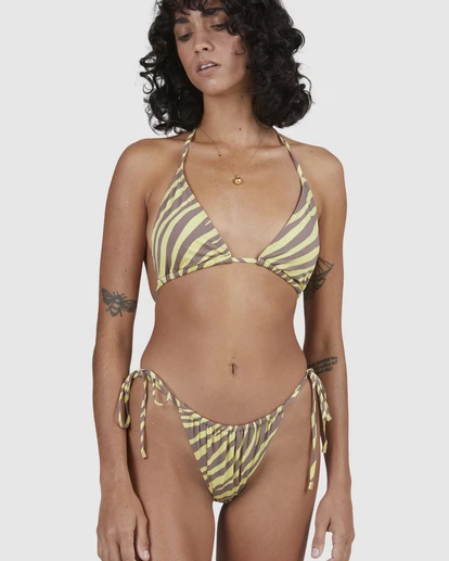 BILLABONG Shallow Rays Bells Side-Tie Bikini Bottoms YELLOW 8 BILLABONG Shallow Rays Bells Side-Tie Bikini Bottoms YELLOW - Image 8