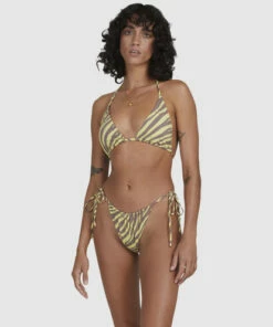 BILLABONG Shallow Rays Bells Side-Tie Bikini Bottoms YELLOW 15 BILLABONG Shallow Rays Bells Side-Tie Bikini Bottoms YELLOW -Womens Swim BILLABONG ubjx400199 billabongw yel frt2