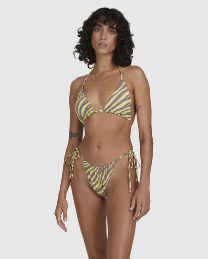 BILLABONG Shallow Rays Bells Side-Tie Bikini Bottoms YELLOW 7 BILLABONG Shallow Rays Bells Side-Tie Bikini Bottoms YELLOW - Image 7
