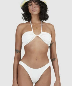 BILLABONG Summer High Hike High-Leg Bikini Bottoms WHITE -Womens Swim BILLABONG ubjx400200 billabongw wht dtl1